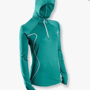 SUGOI Womens Speedster 3 Performance Hoodie Teal Small
